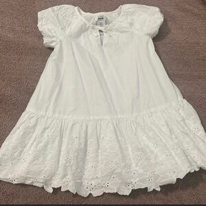 Jason Wu White Eyelet Casual Kids Dress